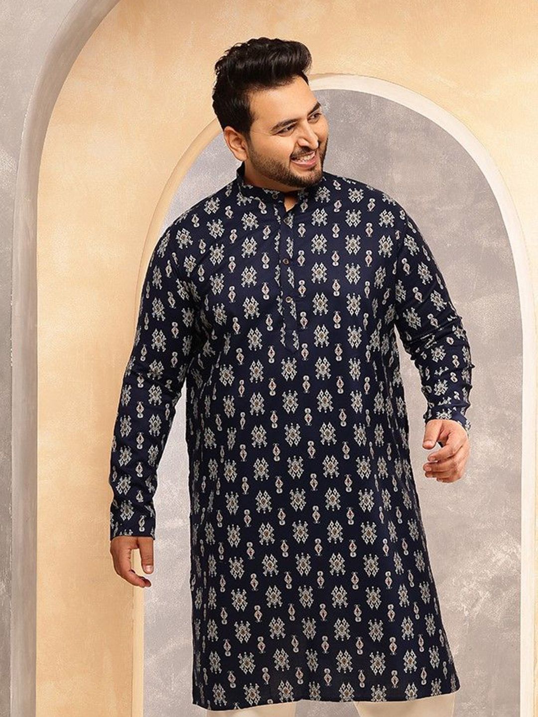SOJANYA PLUS Men Ethnic Motifs Printed Kurta