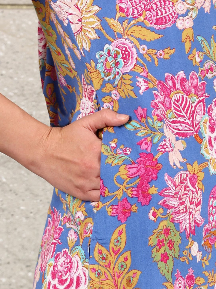 W Women Floral Printed Flared Sleeves Sequinned Kurta