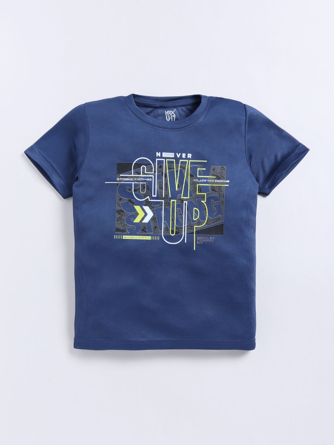 HRX by Hrithik Roshan Boys Typography Printed T-shirt