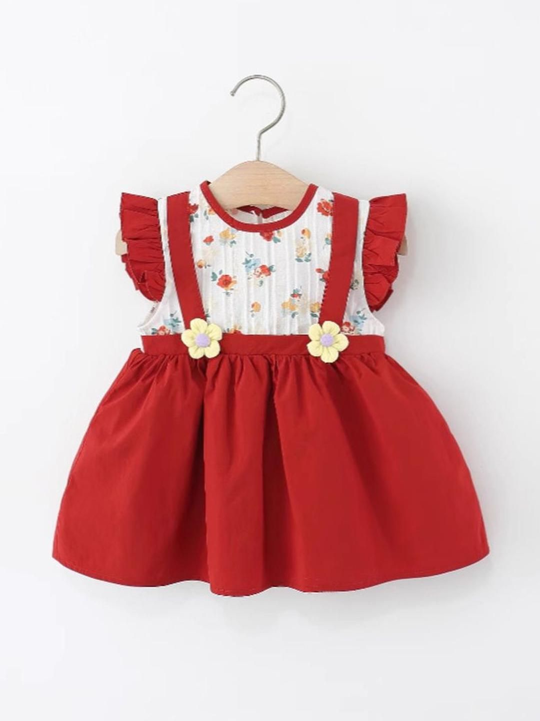 YK Floral Fit & Flare Dress