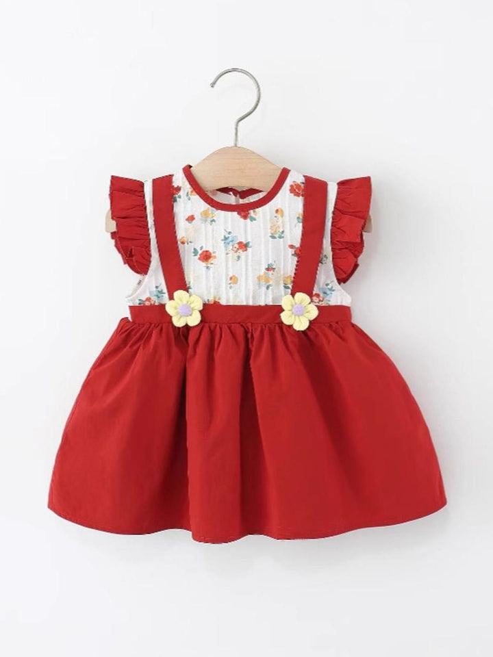 YK Floral Fit & Flare Dress