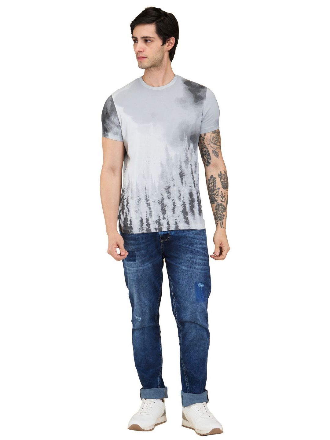 Being Human Men Printed Slim Fit T-shirt