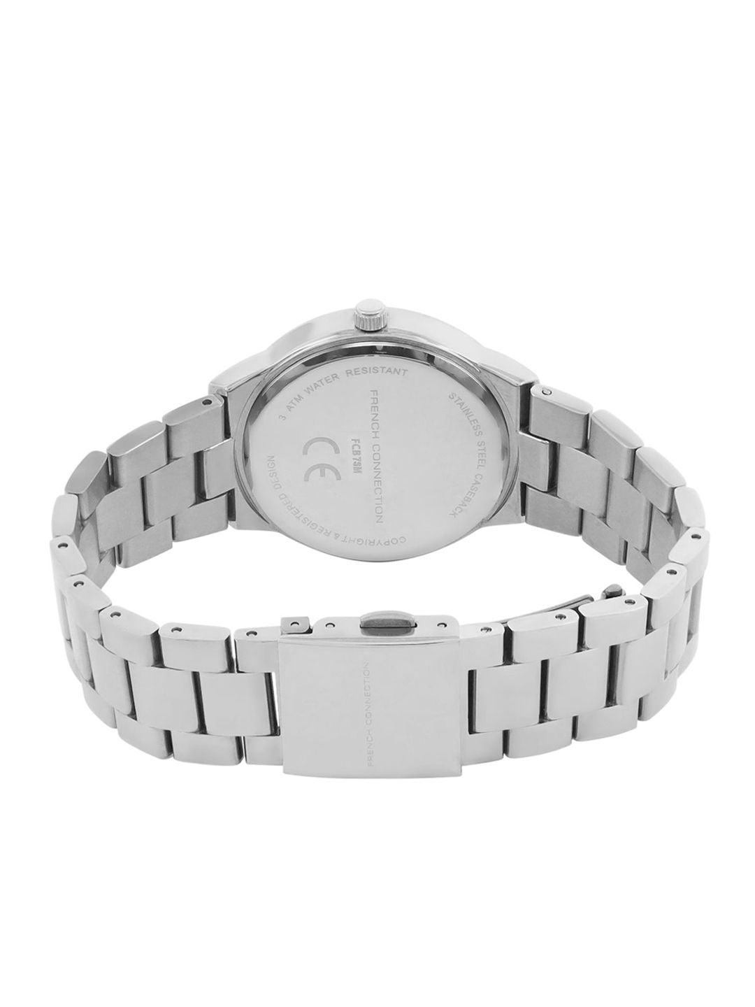 French Connection Women Dial & Stainless Steel Bracelet Style Straps Analogue Watch FCB7SM