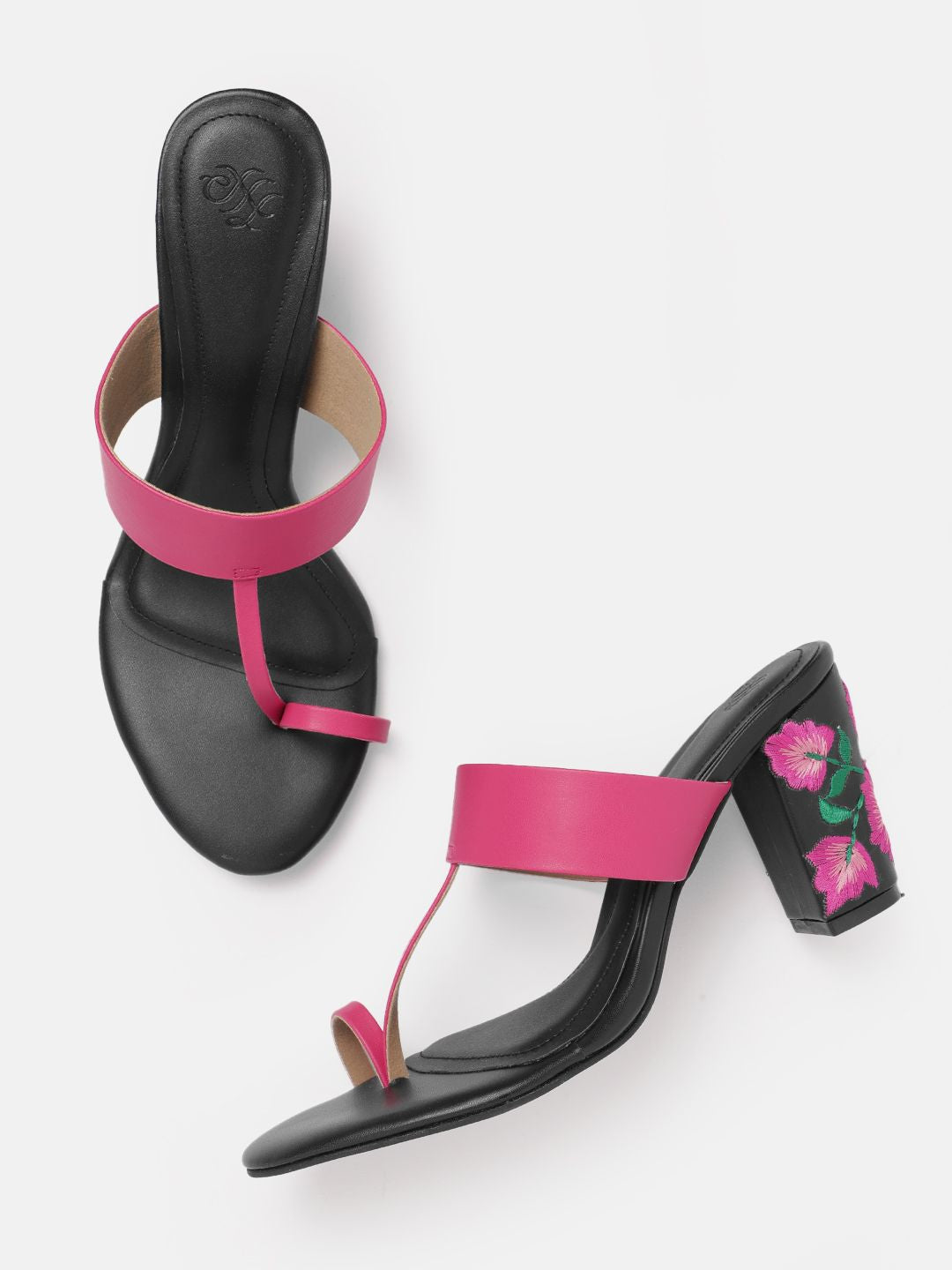 House of Pataudi Open Toe Block Heels
