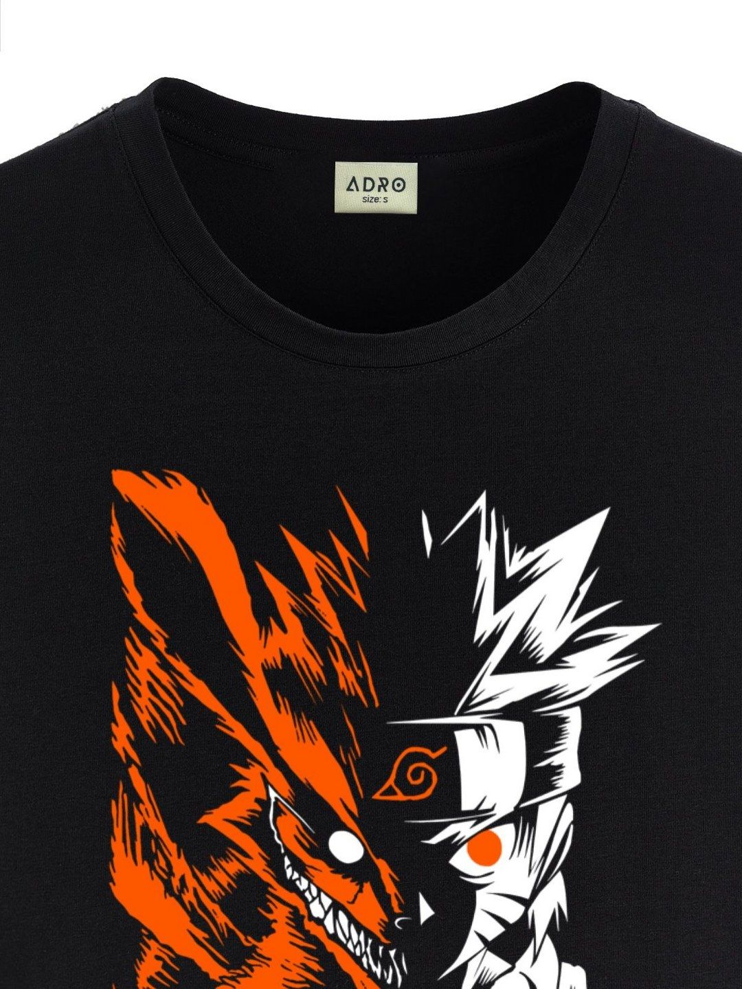 ADRO Men Printed Raw Edge T-shirt