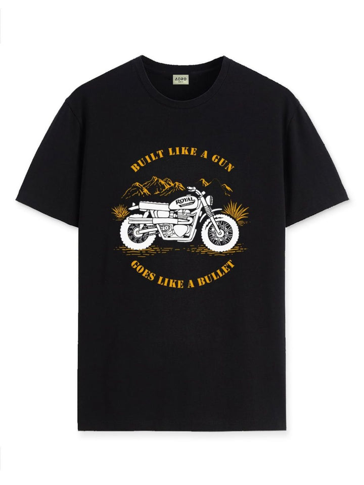 ADRO Men Graphic Printed Round Neck Cotton T-shirt