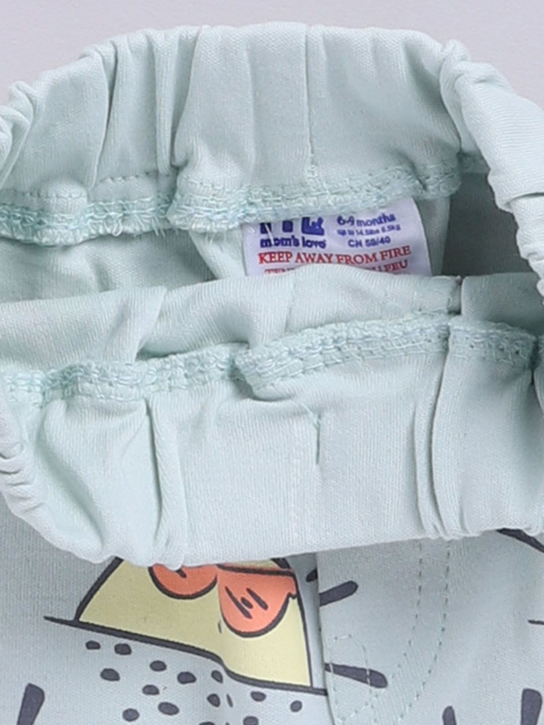Moms Love Infant Boys Conversational Printed Pure Cotton Clothing Set