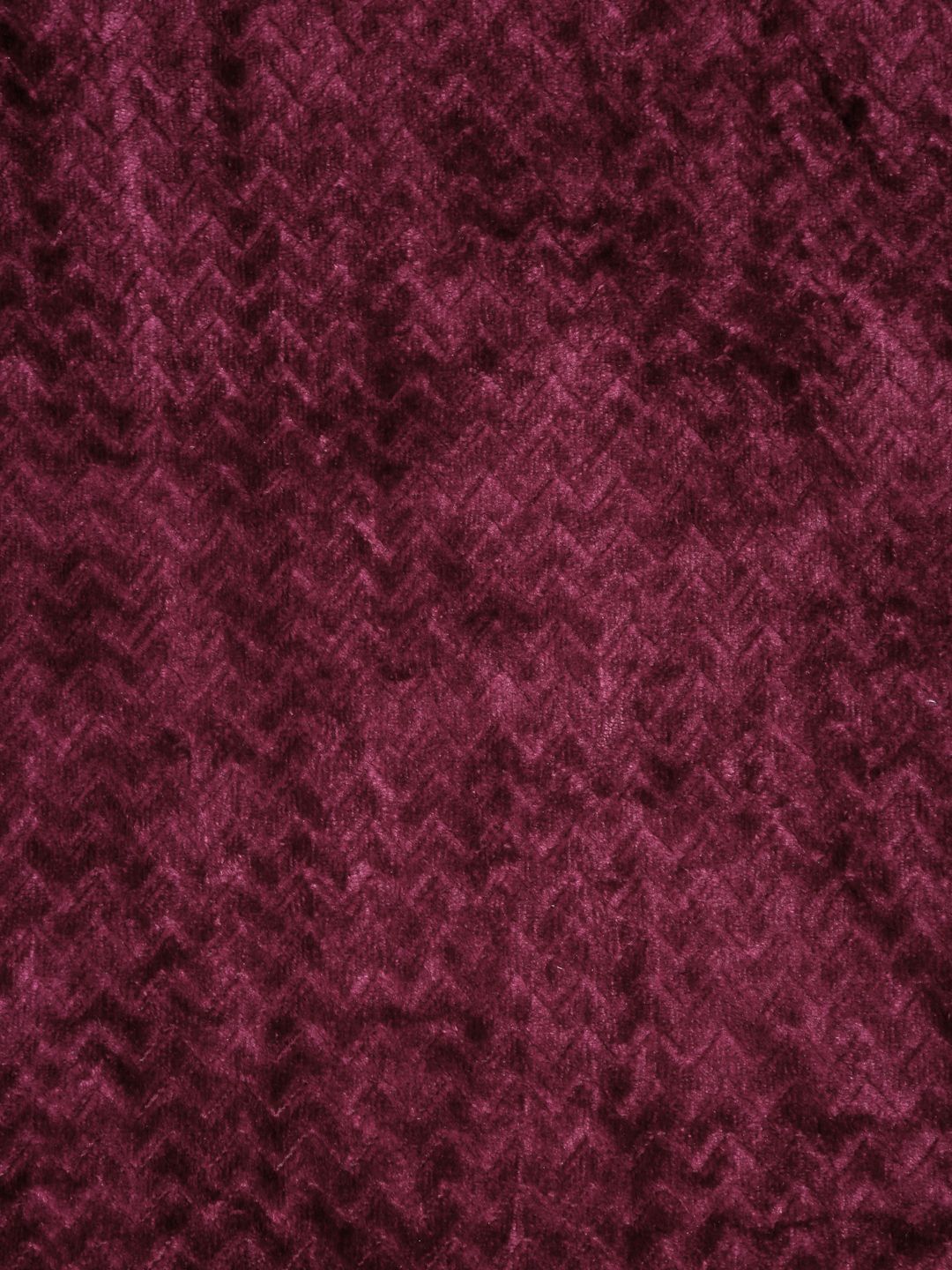 KLOTTHE Maroon Abstract 300TC Woollen Single Bedsheet & 1 Pillow Cover