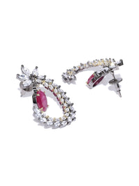 Anting-anting Drop Kontemporari Bersalut Emas Anouk Cubic Zirconia
