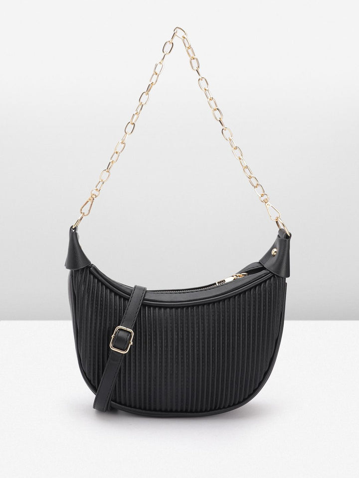 DressBerry Quilted Structured Shoulder Bag