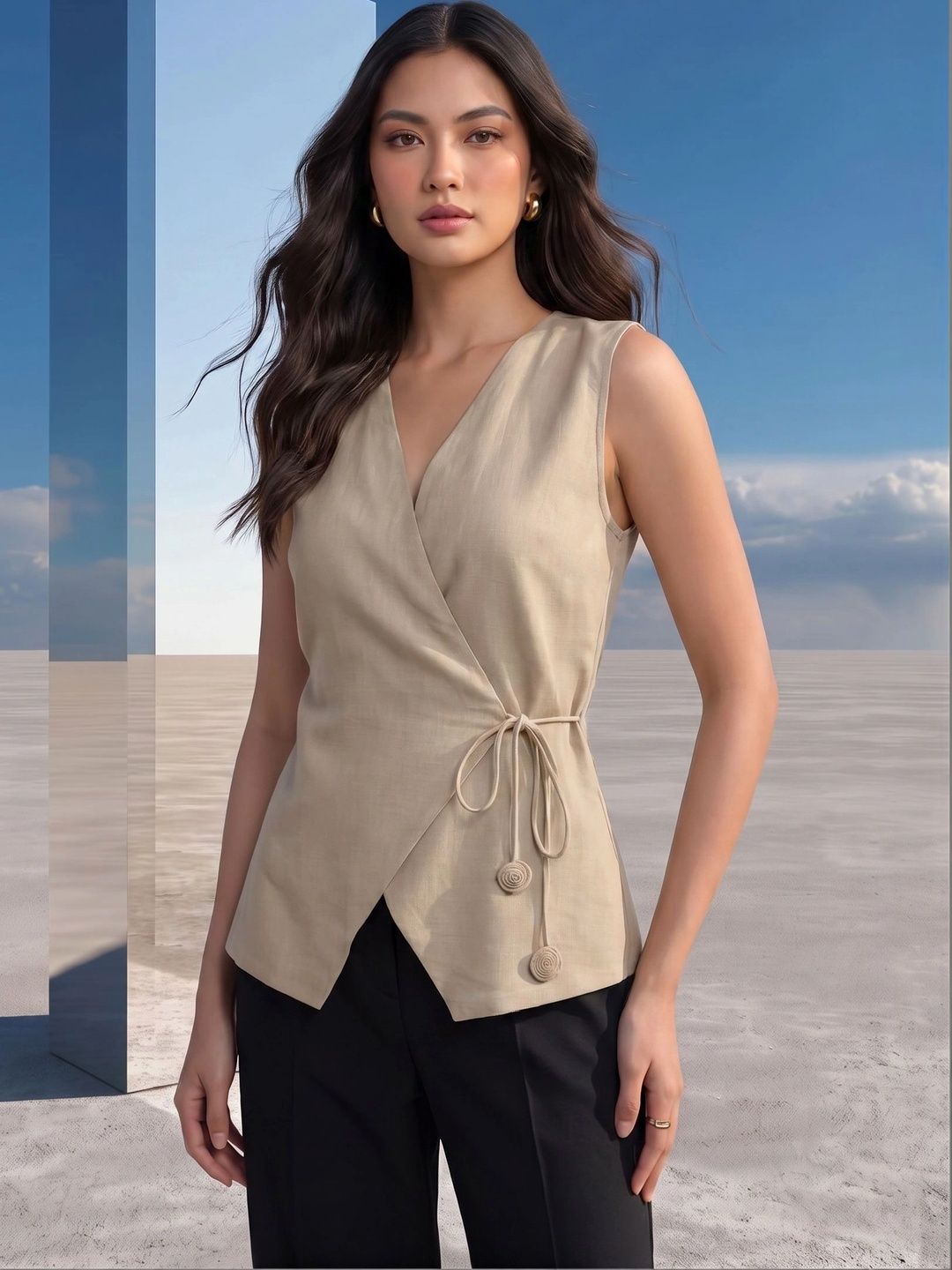 Mamicha Wrap Top