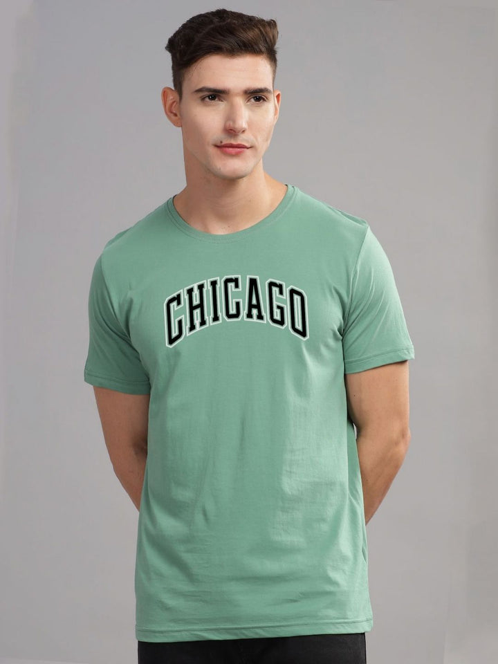 ADRO Men Typography Printed Raw Edge T-shirt