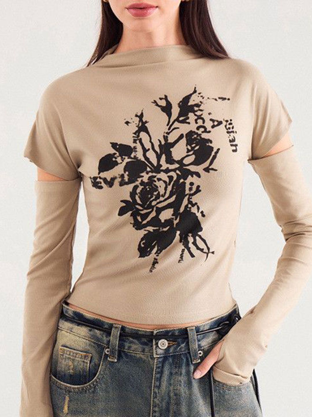 DressBerry Floral Printed Crop Top