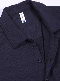 Thomas Scott Men Smart Fit Cutaway Collar Textured Casual Shirt