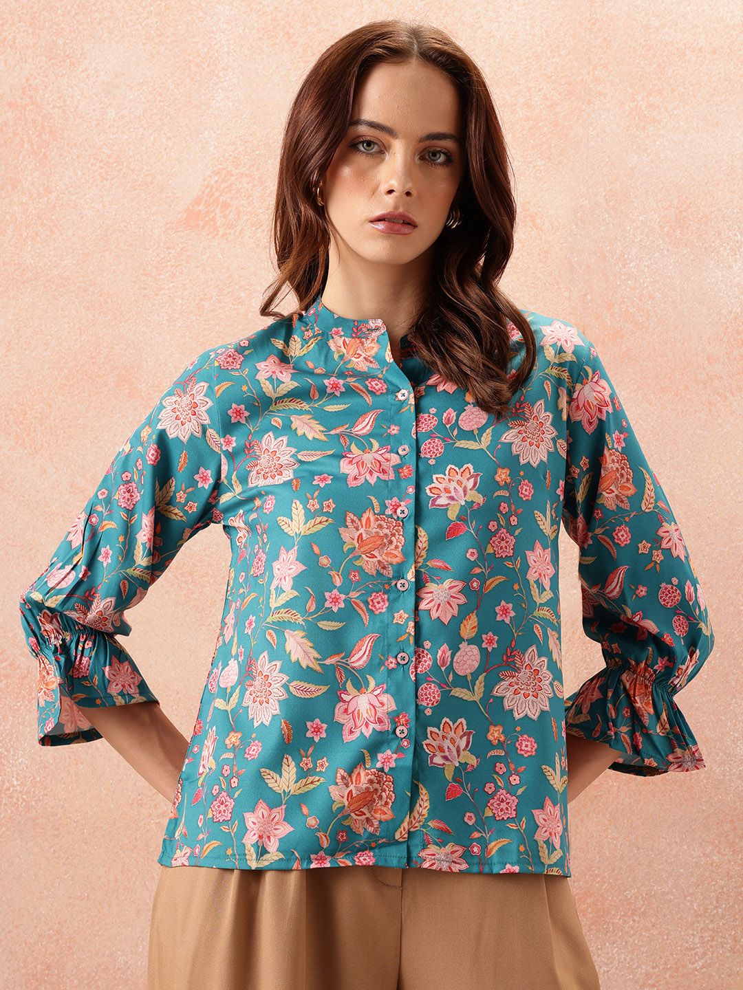 all about you Floral Opaque Printed Casual Shirt