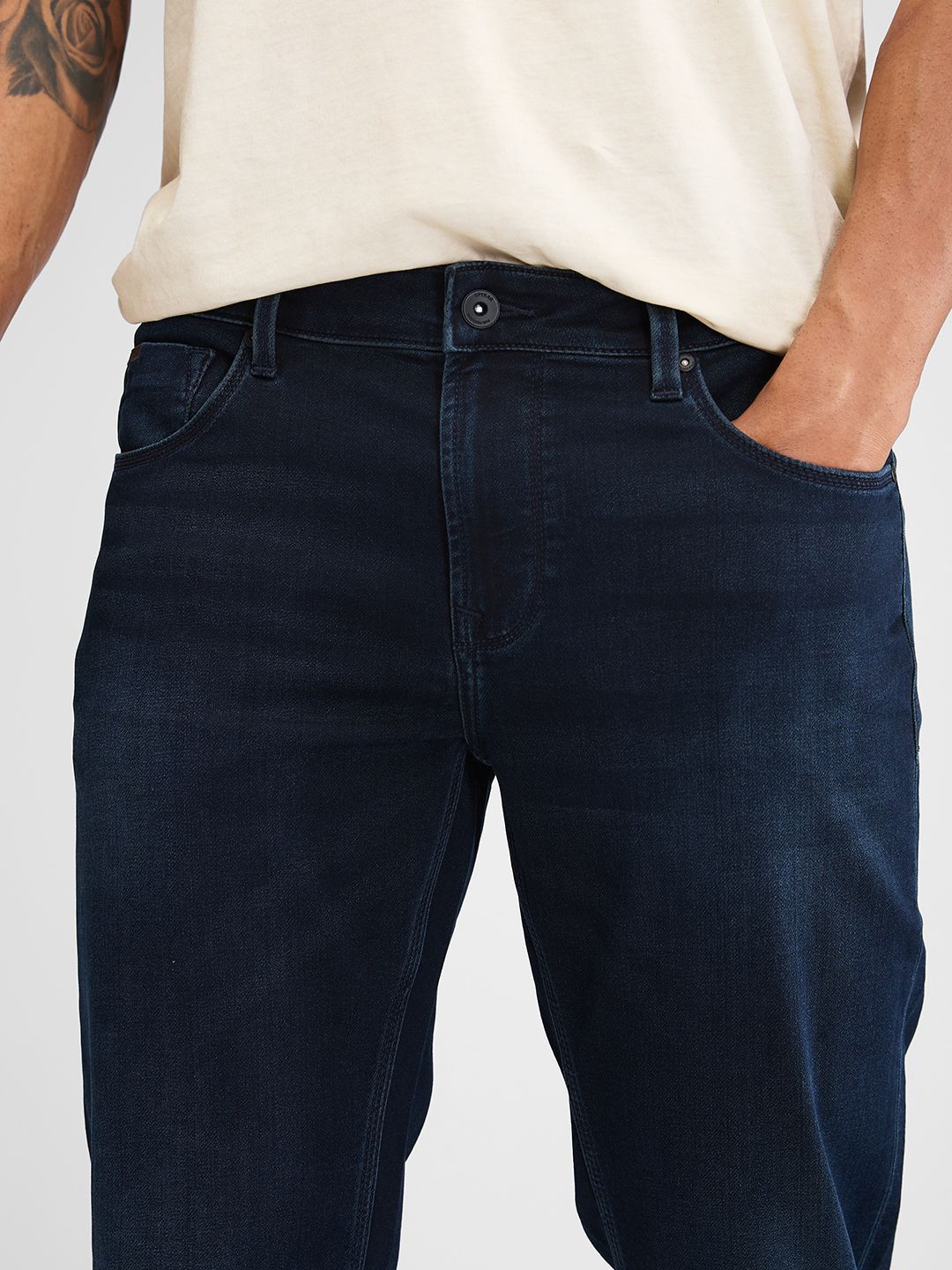 SPYKAR Men Light Fade Stretchable Jeans