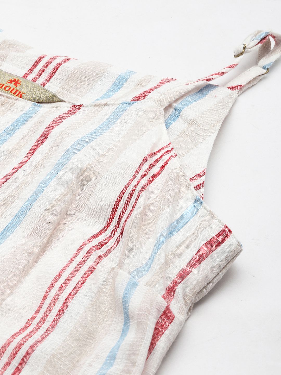 Anouk Women Striped Regular Pure Cotton Kurta with Palazzos