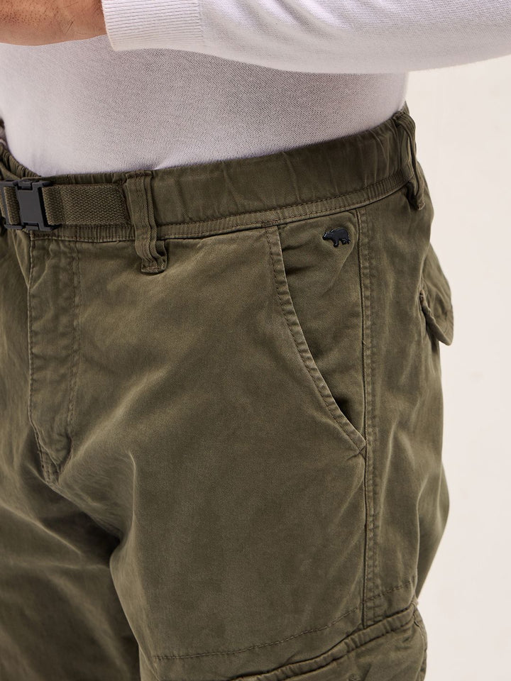 THE BEAR HOUSE Men Slim Fit Cargos Trousers