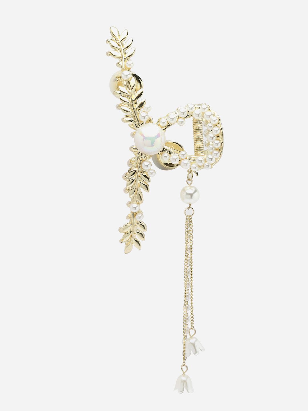 PANASH Women Pearls Embellished Claw Clip