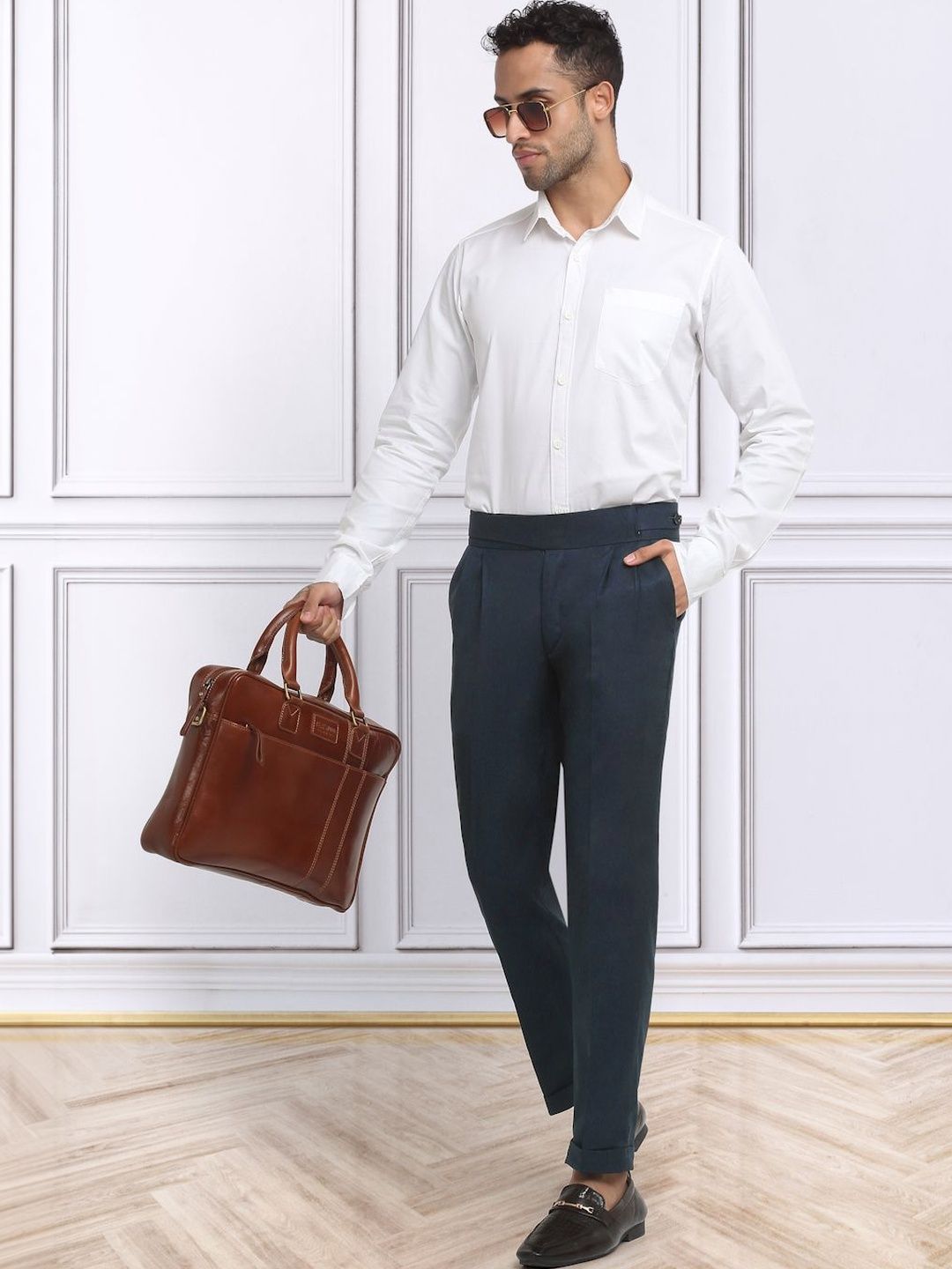 Moda Rapido Men Slim Fit Easy Wash Trousers