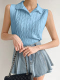 DressBerry Women Ribbed Shirt Collar Regular Top