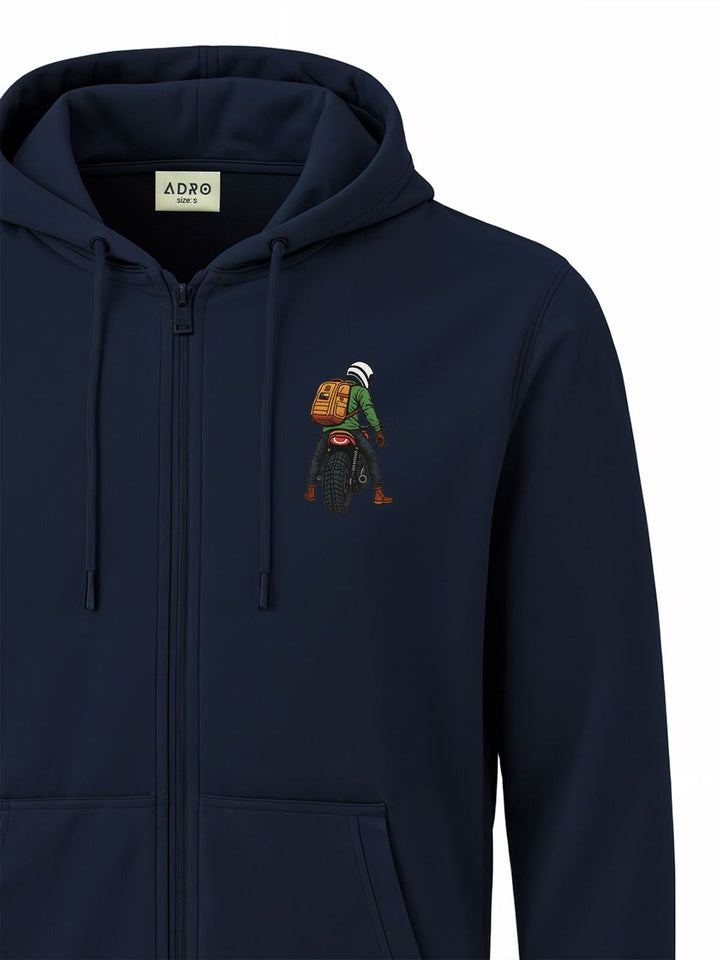 ADRO Men Printed Hooded Sweatshirt