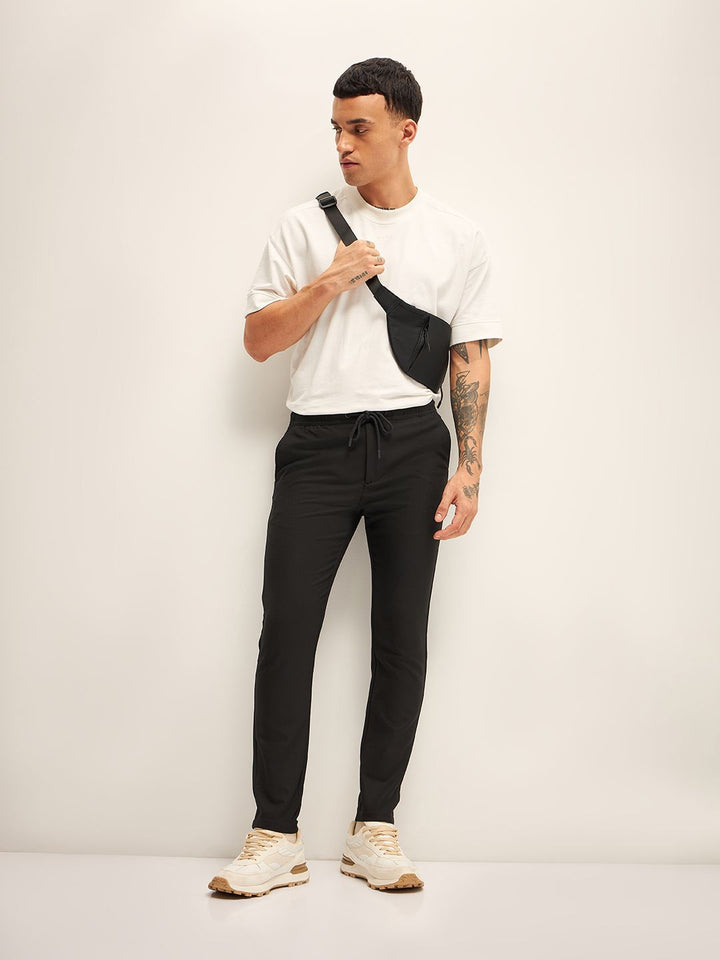 THE BEAR HOUSE Men Slim Fit Joggers Trousers