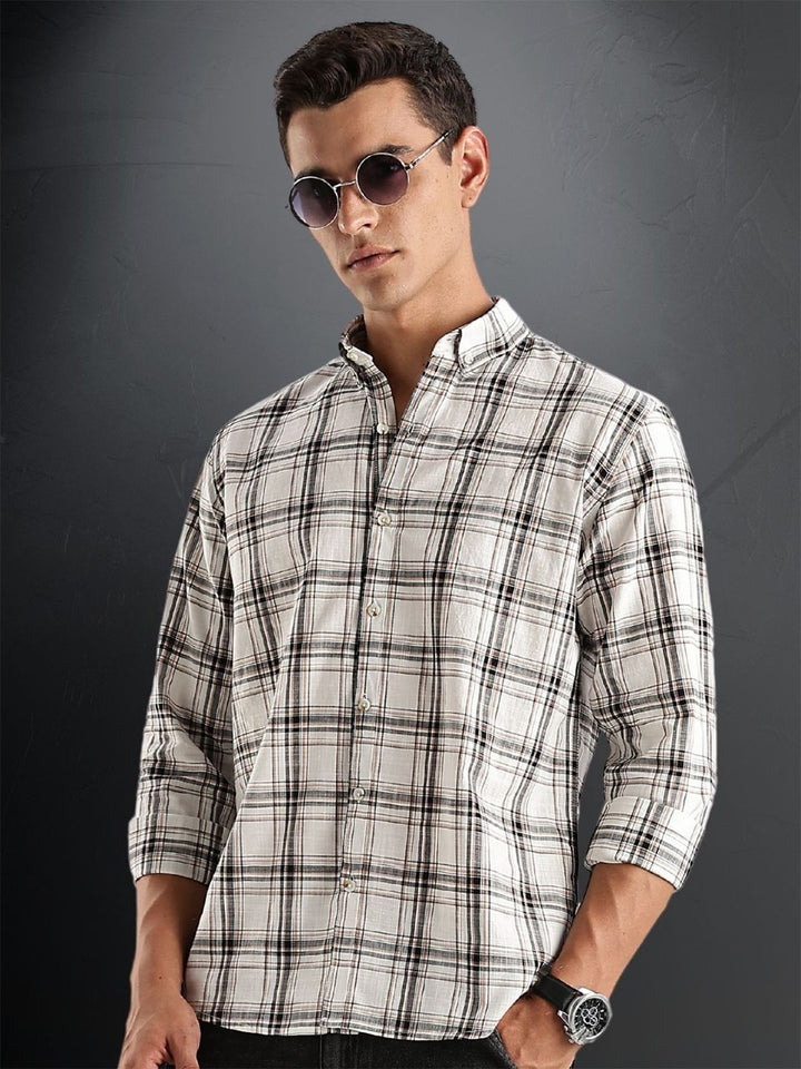 ADRO Standard Tartan Checks Checked Casual Shirt
