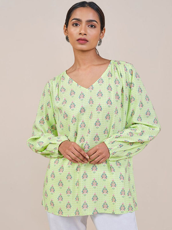 Global Desi Women Floral Printed Top