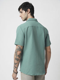 VASTRADO Men Classic Spread Collar Solid Slim Fit Casual Shirt