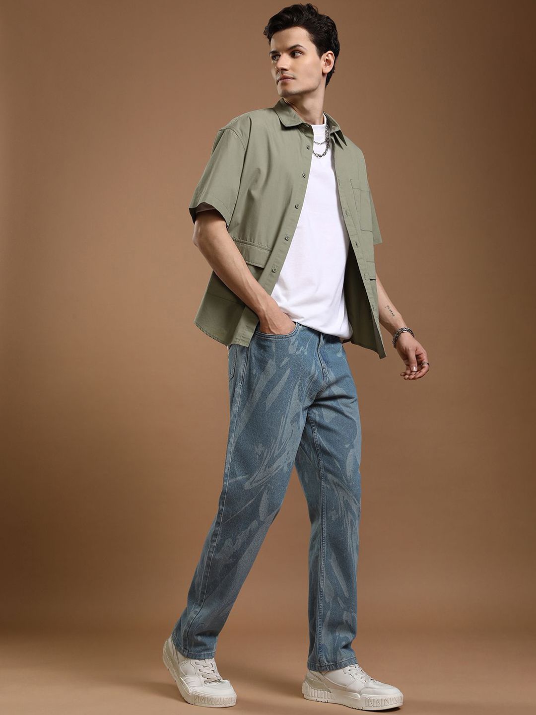 HIGHLANDER Men Relaxed Fit Printed Jeans