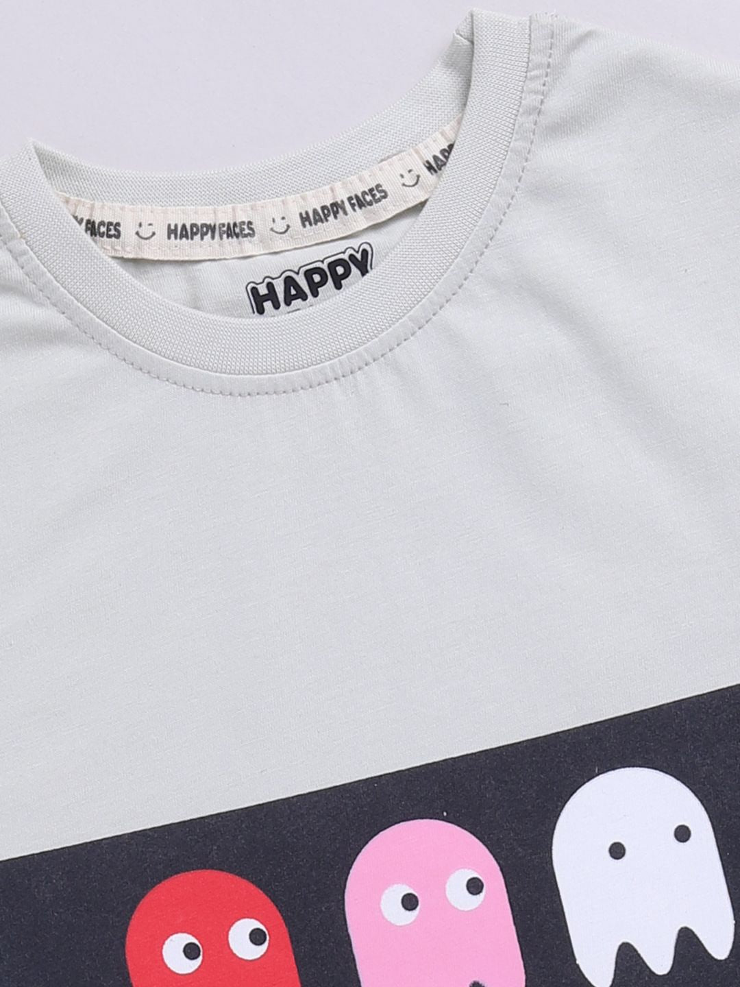 Happy Faces Boys Printed Pure Cotton T-shirt