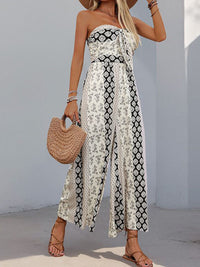 all about you Off-Shoulder Printed Basic Jumpsuit