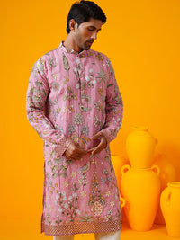 SOJANYA LUXE Ethnic Motifs Embroidered Mandarin Collar Thread Work Georgette Kurtas