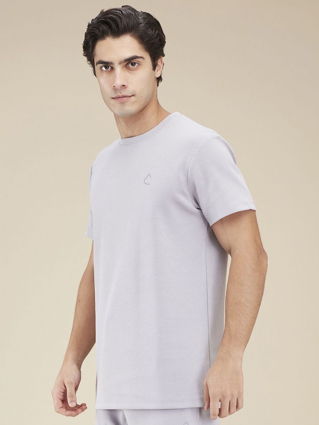 Being Human Men Solid Round Neck Cotton T-shirt