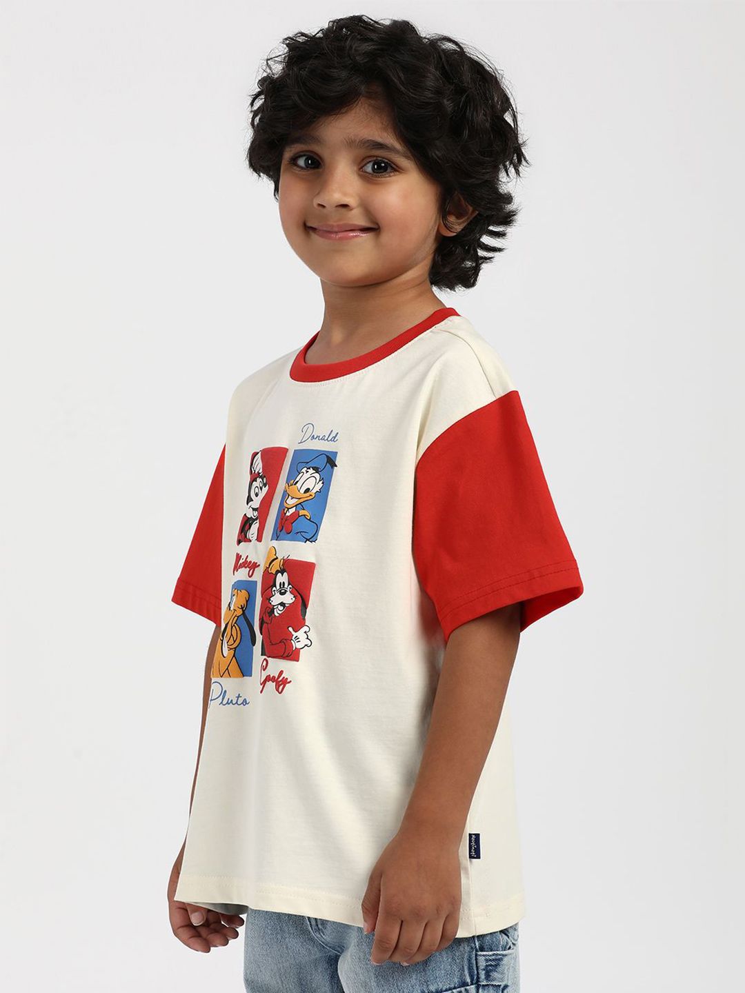 Nauti Nati Boys Graphic Printed Round Neck Cotton T-Shirt