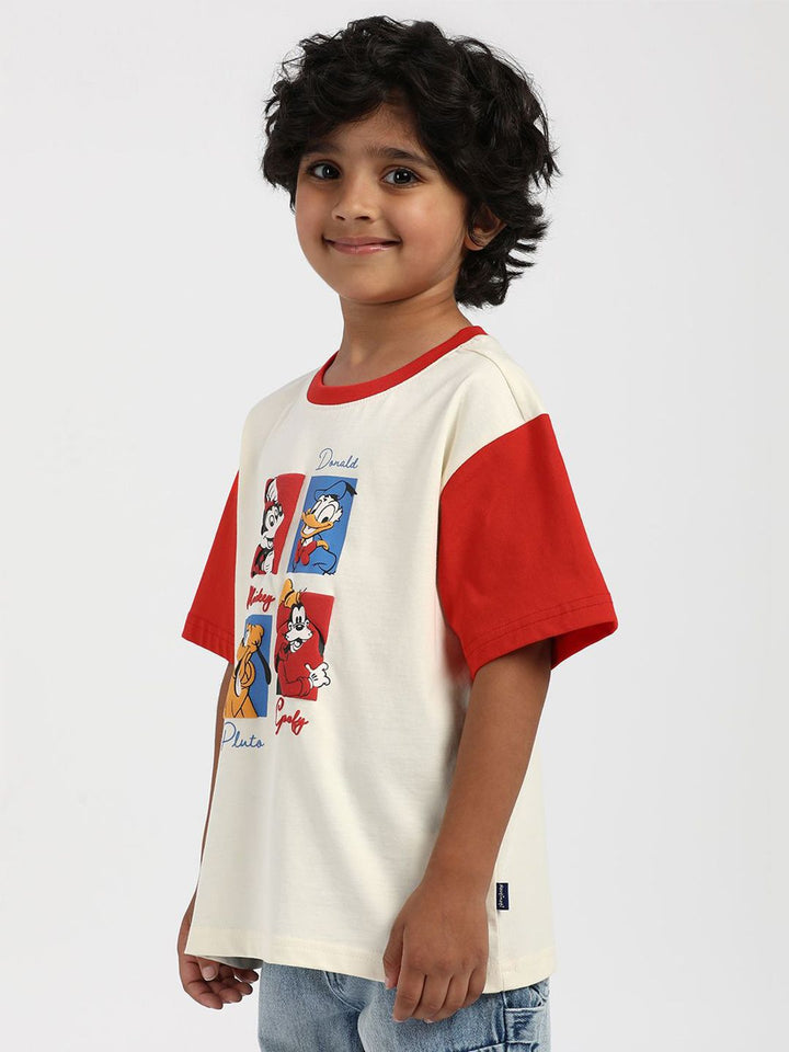 Nauti Nati Boys Graphic Printed Round Neck Cotton T-Shirt