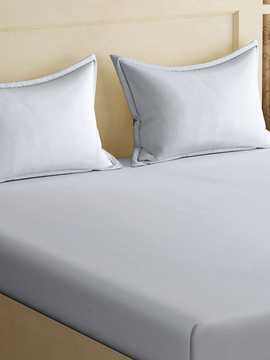 Myntra Elegant Homes Grey 300 TC Set Cadar Katil King 2.50 m x 2.25 m