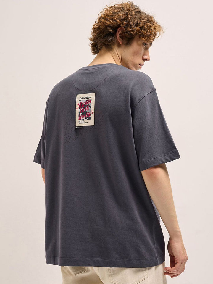 THE BEAR HOUSE Back-Printed Oversized T-Shirt