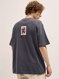 THE BEAR HOUSE Back-Printed Oversized T-Shirt