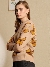 Berrylush Women Printed Pullover Sweater