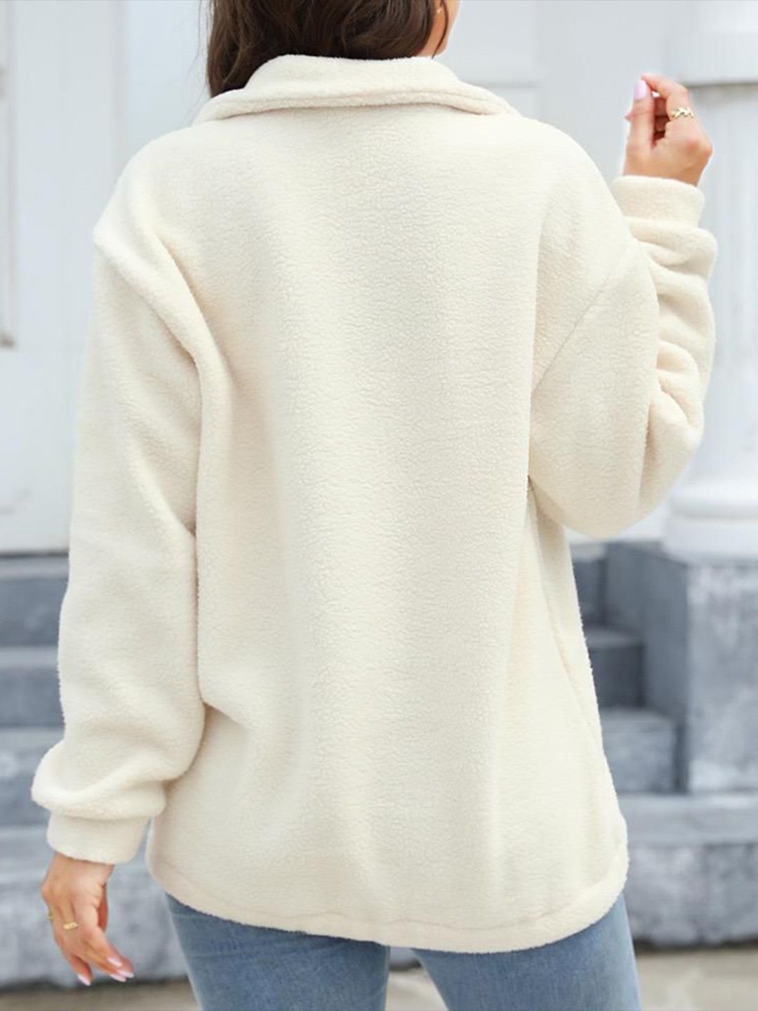 DressBerry Women Mock Collar Sweatshirt