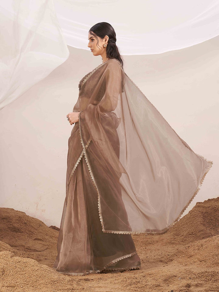 Tikhi Imli Organza Saree