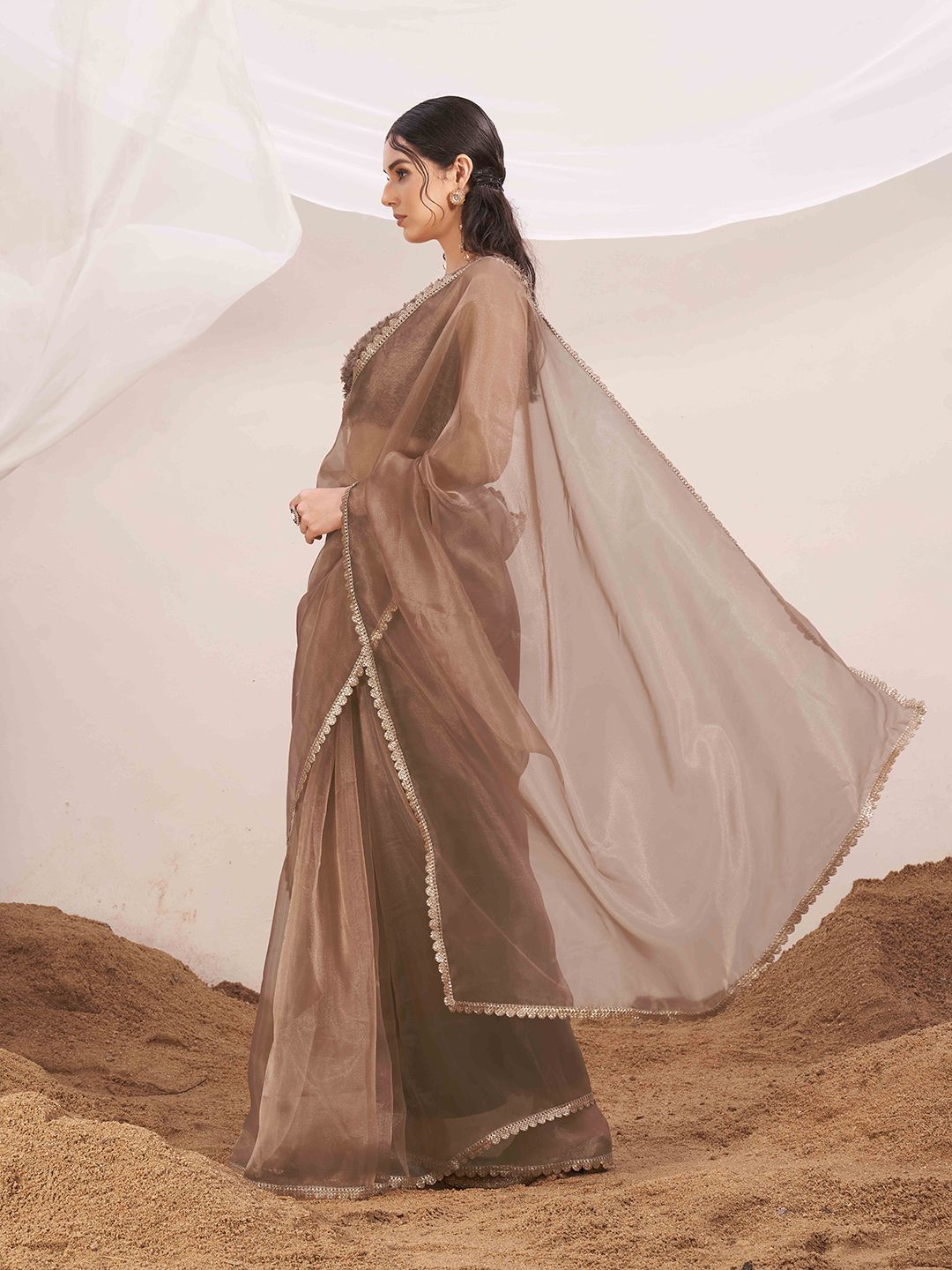 Tikhi Imli Organza Saree