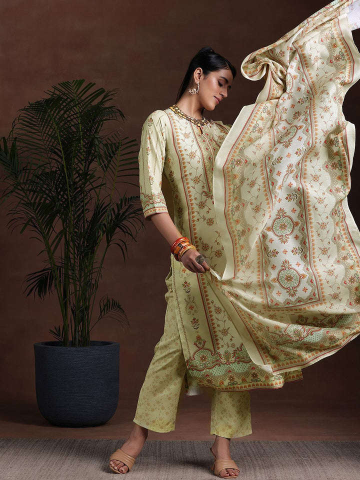 Libas Ethnic Motifs Printed Kurta with Trousers & Dupatta