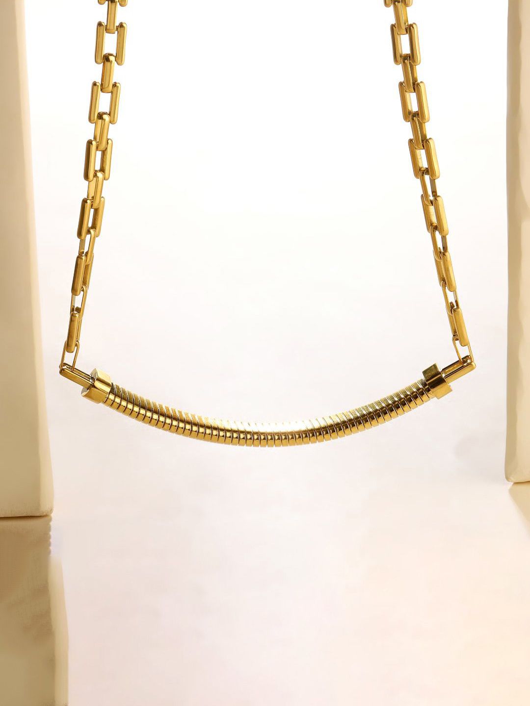 Kalung minimal keluli tahan karat asin