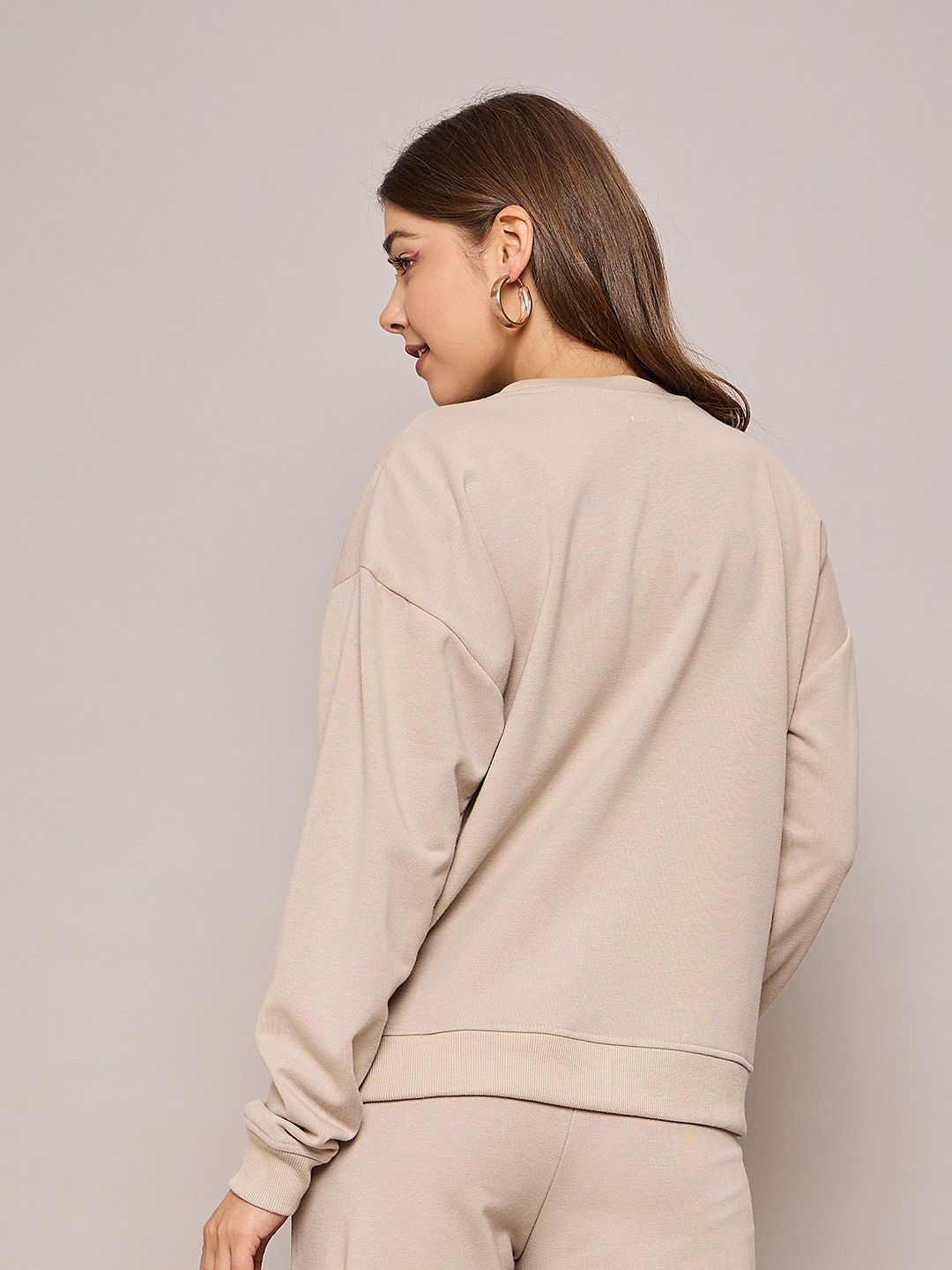 SASSAFRAS BASICS Women Round Neck Oversized Sweatshirt