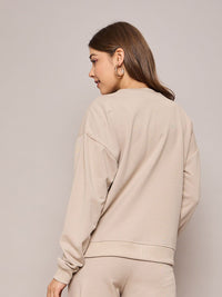 SASSAFRAS BASICS Women Round Neck Oversized Sweatshirt