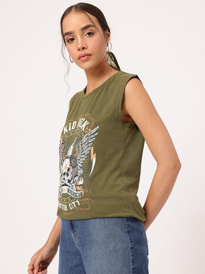 DressBerry Artful Attire Printed T-shirt