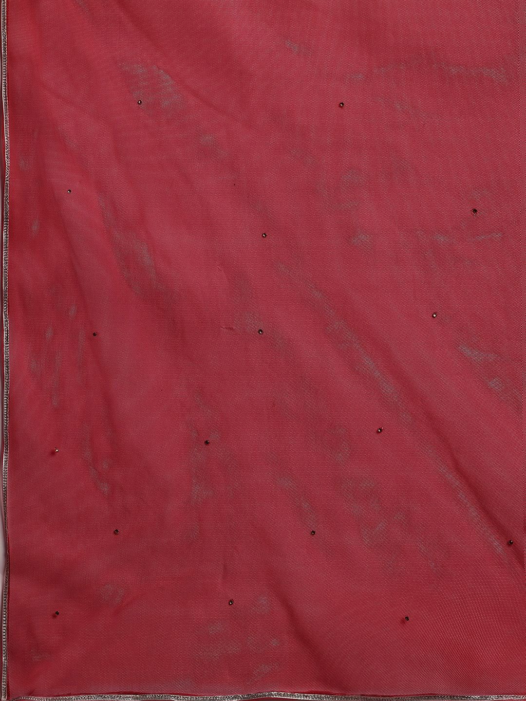 Libas Ethnic Motifs Printed Thread Work Pure Cotton Kurta with Sharara & Dupatta